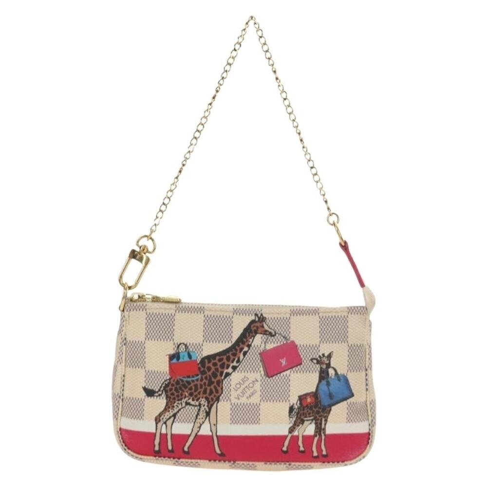 Louis Vuitton Damier Azur Mini Pochette Accessoires Pouch White
